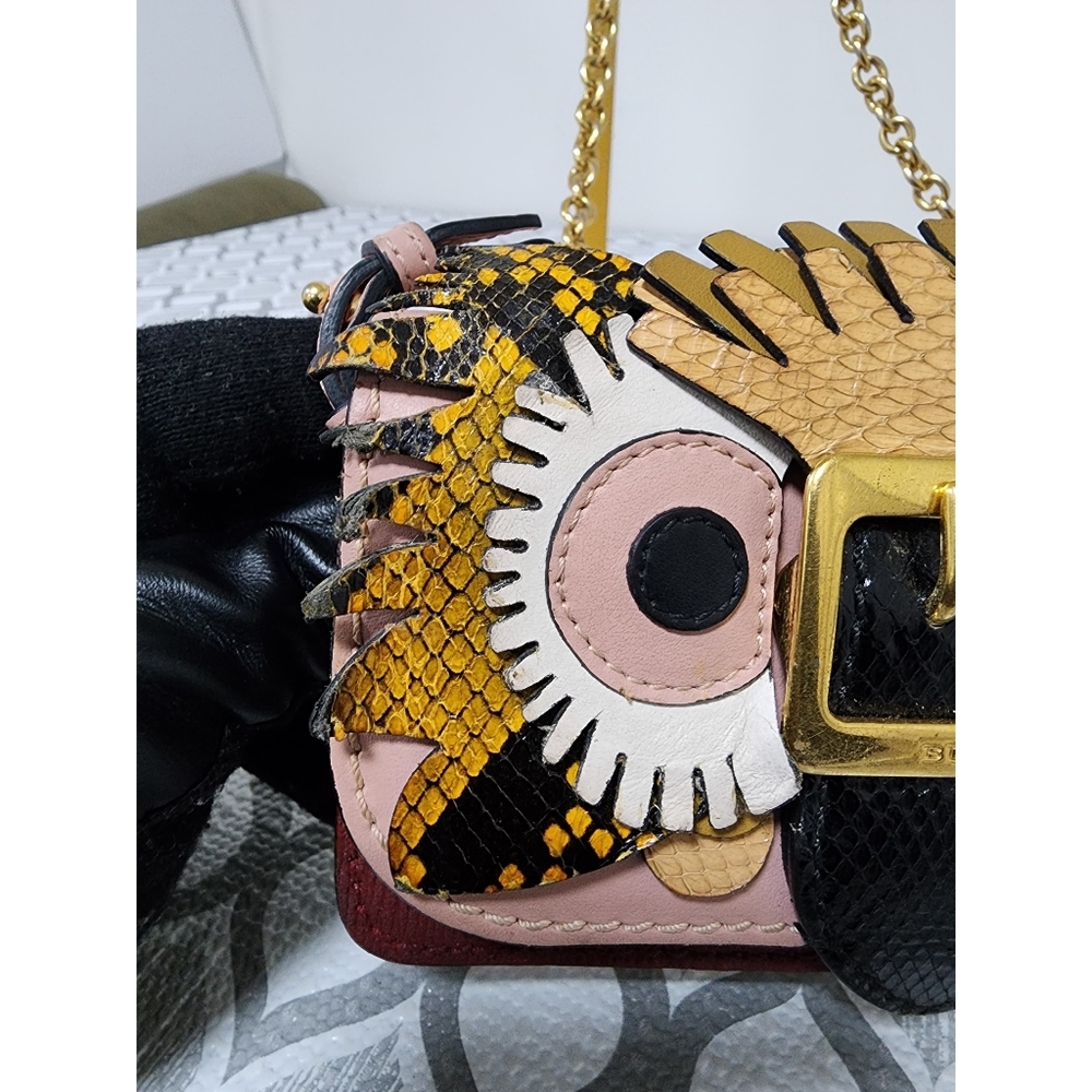 Burberry Owl Chain-Linked Crossbody Bag Multicolored - Picture 12 of 15